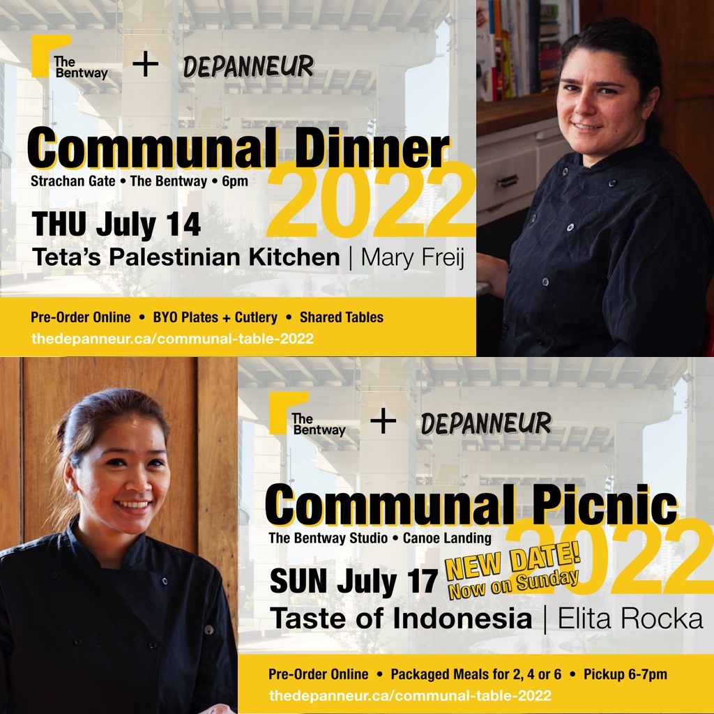 Communal Dinners &amp; Picnics at The Bentway

THU: 🇵🇸 Teta’s Palestinian Kitchen, SUN: 🇮🇩 Taste of Indonesia, and more… 

mailchi.mp/thedepanneur/2…