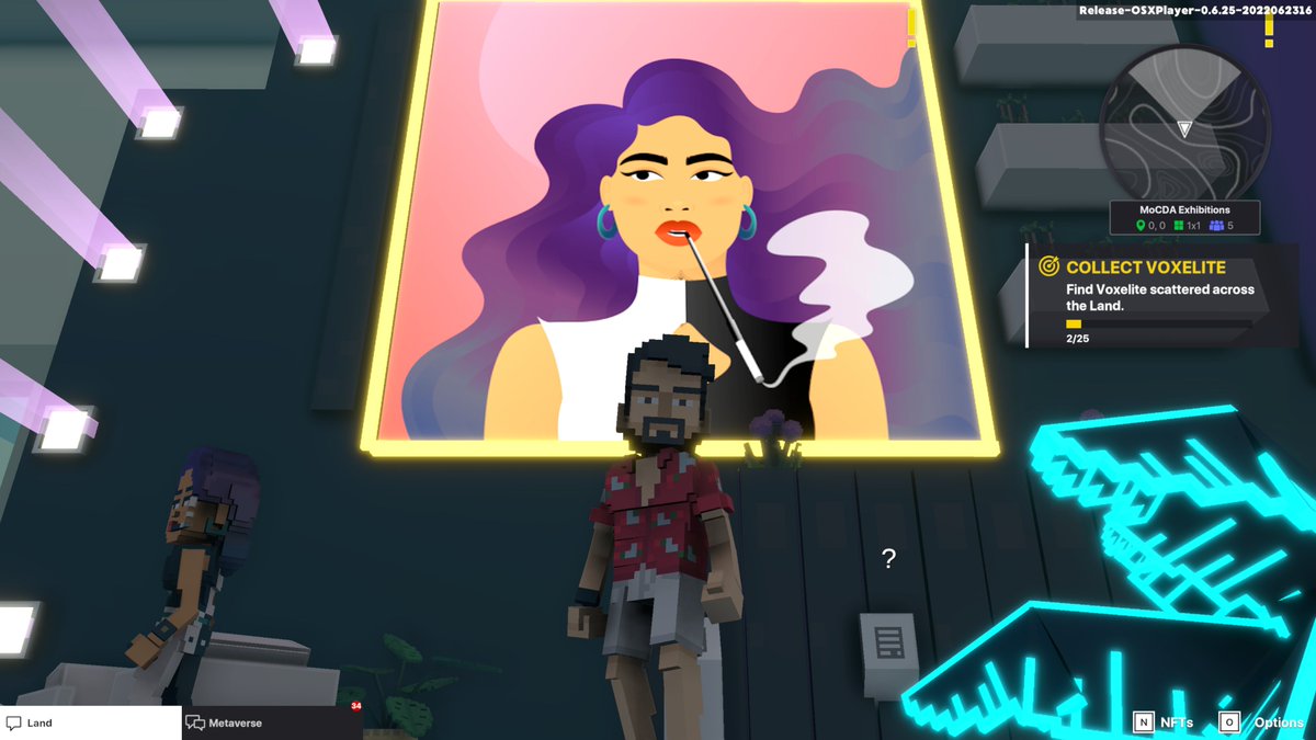 fasabaeiei's tweet photo. @TheSandboxGame @MOCDA_ I just participated in the #TheSandbox weekly contest for a chance to win 200 mSAND! Here is my favorite piece from the ‘Impossible Worlds’ exhibition, check out my screenshot below!
👇 https://t.co/fQbizgPDkt