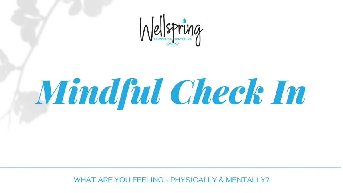 Mondays are for being mindful. Check in with yourself. 
#wellspringcounselingplano #dfwmentalhealth #mindfulmonday