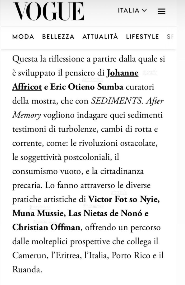 essaysmythe's tweet photo. Not me being in VOGUE Italia for my performance 🥹😭

Tonight’s show (w/ brilliant collaborators @sistabonobo @igor_seiti &amp; @ttallon) will be incredible 🧿☝🏾 https://t.co/TDHbUbPCbn