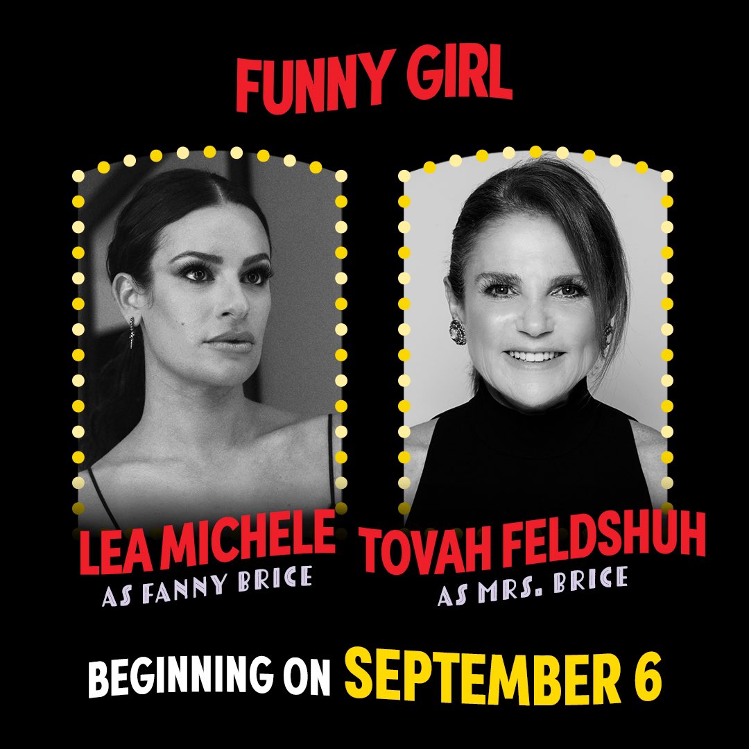 FilmUpdates's tweet photo. Lea Michele has officially replaced Beanie Feldstein in the ‘Funny Girl’ Broadway revival. https://t.co/A5HrjQvciV