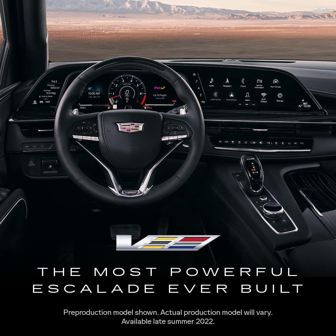 Power. Sophistication. 2023 Cadillac Escalade-V. Available late summer 2022. #Findlay #cadillac #henderson #cadillaclove #new #luxury