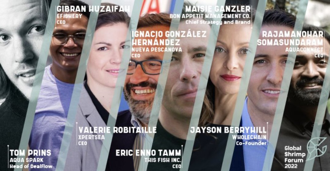 Join <a href="/wholechain/">Wholechain</a> at The Global Shrimp Forum 2022 in Utrecht, NL! Co-Founder <a href="/jaysonberryhill/">Jayson Berryhill</a> will speak during the Innovation and Technology Session on 9/7, diving deep into how #traceability is revolutionizing #shrimp farming.
Register here 🍤💧: lnkd.in/dVCw-bCd