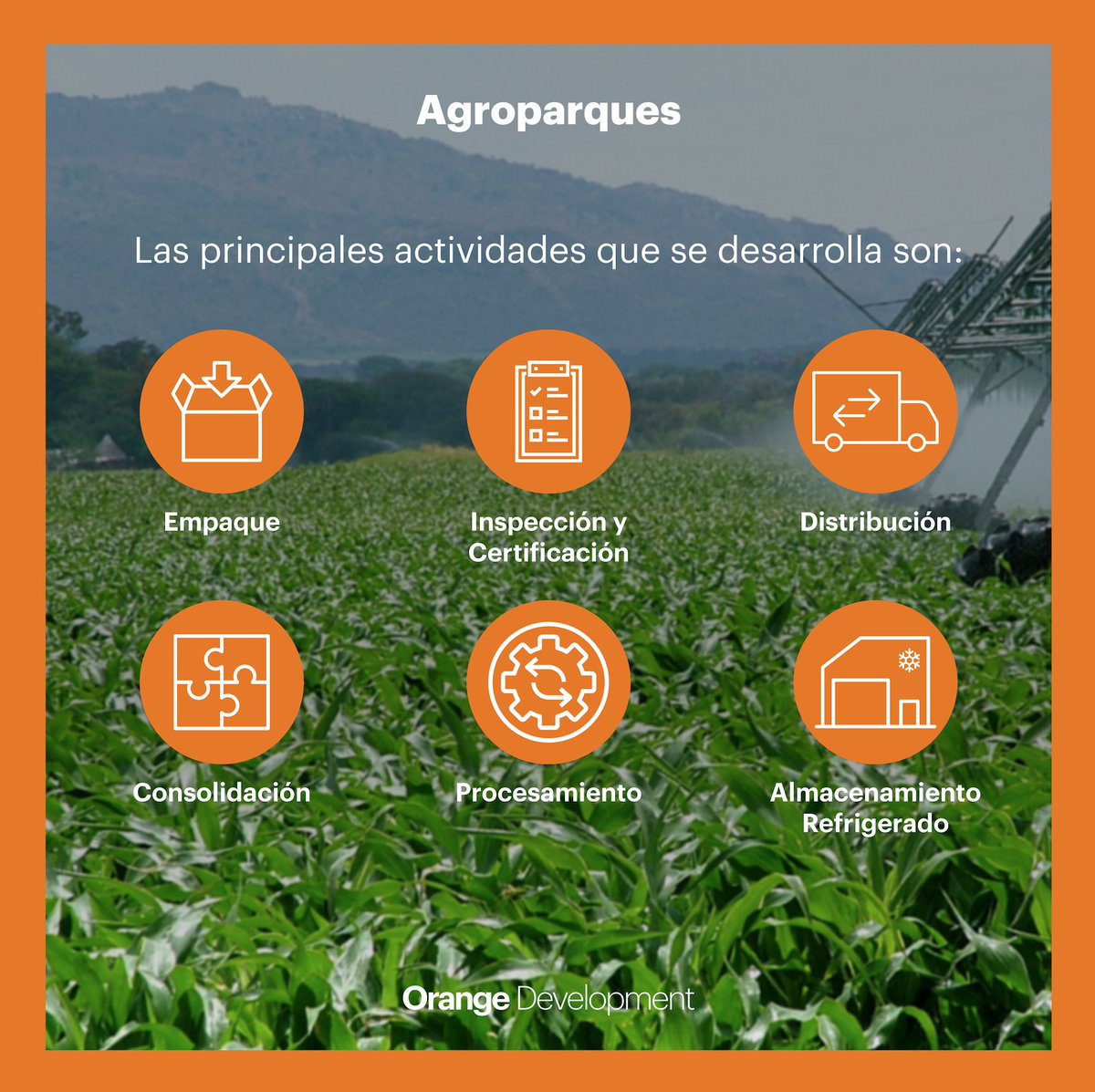 OrangeInv's tweet photo. ¿Sabías que dentro de nuestros alcances se encuentra el desarrollar agroparques?
Ponte en contacto para conocer más.
https://t.co/1Rzza3Ljn5
#OrangeInvestments #OrangeDevelopment #DesarrolloInmobiliario #proyectoinmobiliario #OrangeHub #RealEstate #Agroparques #HubAgropecuario https://t.co/cytAoSN5Sn