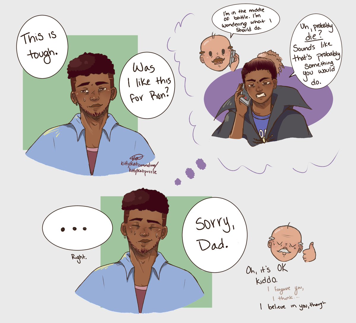 katconundrum's tweet photo. BODY HORROR TW (if you've listened to ep 11, you know)
Scary Marlowe deserves to be OP. But then I couldn't resist also drawing the stepdad(s) #DungeonsandDaddies #dnddads https://t.co/MIRfbT51Dh
