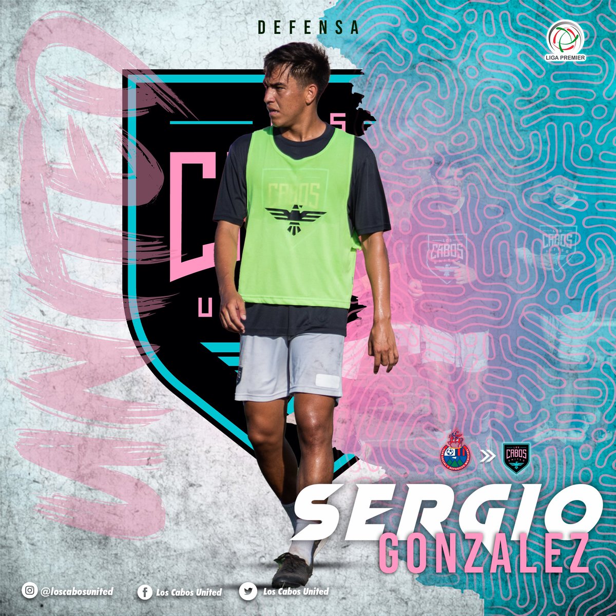 ✅SERGIO GEOVANY GONZÁLEZ “CHECO”🇺🇸🙌🏼⚽️

Con experiencia en el Municipal de Guatemala🇬🇹, de buena ubicación y personalidad, llega para sumar y reforzar la defensiva cabeña 🤜🏻⚽️

BIENVENIDO a #LosCabosUnited 🫶⚽️

#UnidosSomosMasFuertes
#SomosMasQueFutbol
<a href="/LigaPremier_FMF/">Liga Premier FMF</a>