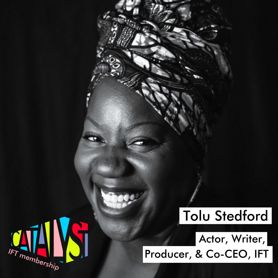 Join us this Thursday for a lunch and learn session with our own Tolu Stedford who will be talking about how to bring your authentic self to the room. Exclusive to Catalyst PRO members! independentfilmtrust.org/iftcatalyst/