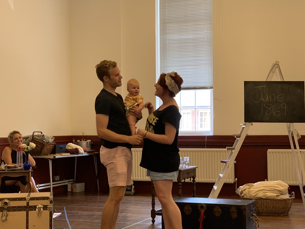 kittywhately's tweet photo. As a @swap_ra member, today’s rehearsal was dreamy. Cast member completely stuck for childcare. So @operahollandpk ,being the exemplary company that it is, told him to bring baby Bonnie along.She was there for about 2 hrs of the reh, and behaved beautifully. #parentsinperformance https://t.co/1tqGdg8llr