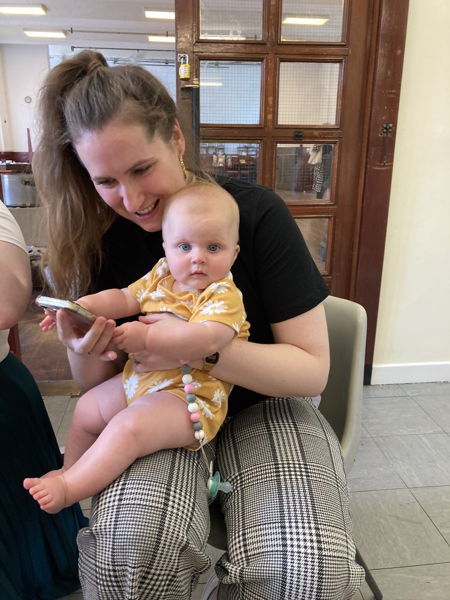 kittywhately's tweet photo. As a @swap_ra member, today’s rehearsal was dreamy. Cast member completely stuck for childcare. So @operahollandpk ,being the exemplary company that it is, told him to bring baby Bonnie along.She was there for about 2 hrs of the reh, and behaved beautifully. #parentsinperformance https://t.co/1tqGdg8llr