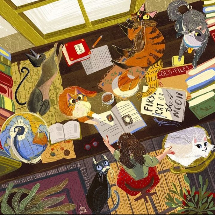 Thecatgirl13's tweet photo. Para los amantes de los mishis, @DrawJournal está trabajando en una nueva serie de ilustraciones con el tema "gato". Personalmente, me encanta este tipo de creaciones.
 
Arte+Gatos 🐈💜 https://t.co/waX5mLEFwN