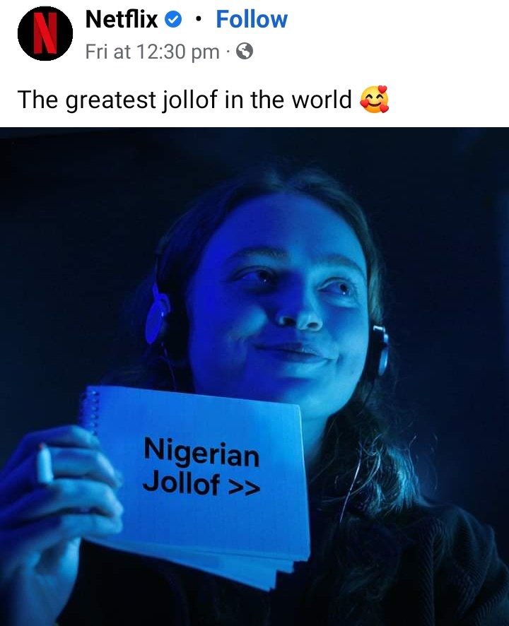 MillsBless1's tweet photo. Try Ghanaian jollof before you argue 
#Kelly 
Ashawo 
Runtown 
#wizkid 
#Shattawale https://t.co/JIQrFvKrv5