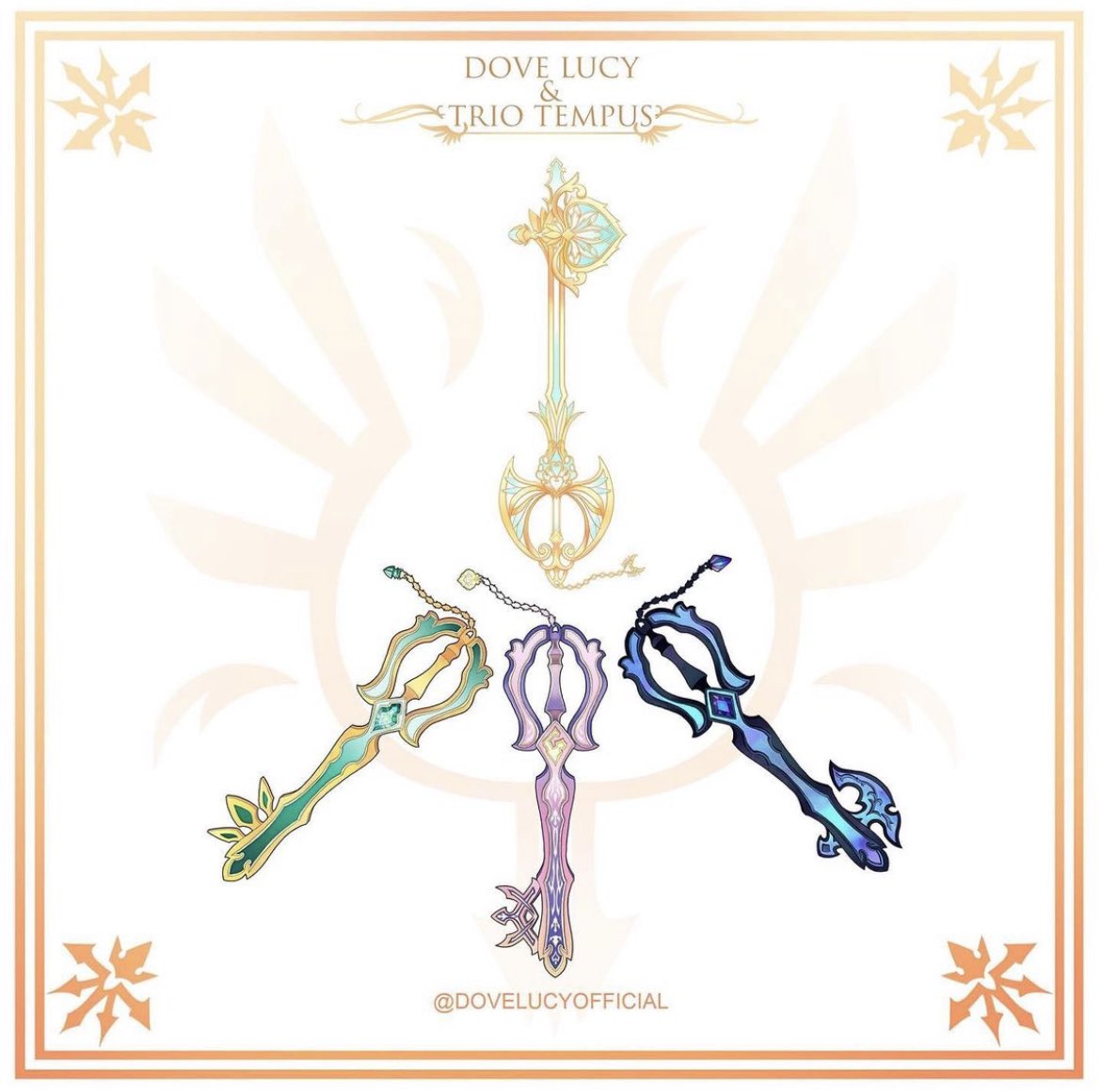 DoveLucyKeys's tweet photo. Celebrating n.100 - DoveLucy (2020)
#dovelucyofficial 
#kingdomhearts4
#kingdomheartsIV 
#keyblade 
#keyblades 
#kingdomheartsfanart 
#kingdomheartsfanarts 
#kingdomhearts
#finalfantasy 
#squareenix
#disney
#disneyplus
#finalfantasyVIIrebirth https://t.co/QtR5aVshUe