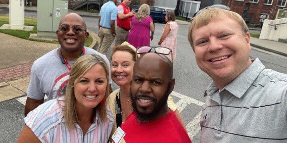 iFOCUSCFI's tweet photo. During our district’s leadership retreat team building challenge, we were 1st place school winners (Main &amp; WE) BEHIND central office!  😂 🏆 🏅
#leadinglikeawolf https://t.co/2zl2LT4wJS