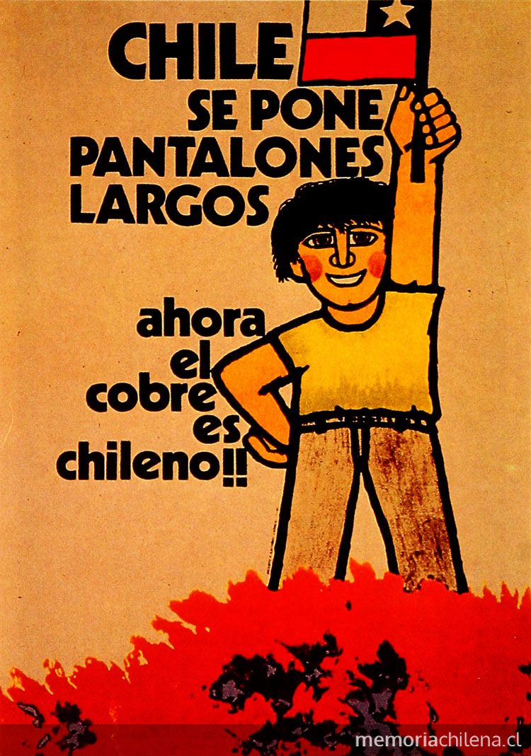 pc_lareina's tweet photo. 11 de Julio de 1971 el presidente de la República Salvador Allende Gossens nacionaliza el cobre para que la riqueza del país se transforme en obras sociales que den progreso y bienestar a sus habitantes durante el gobierno de la Unidad Popular derrocado x fuerzas antipatrióticas https://t.co/0ObllUCQ7F