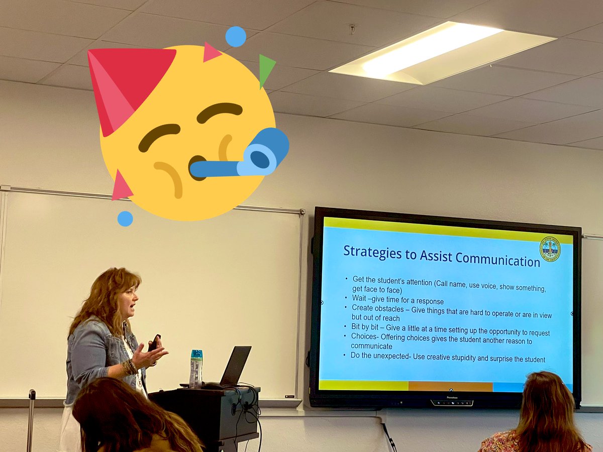 CondonsClass's tweet photo. Happy birthday to our presenter, Theresa Bowen! #TotalLeeRad @SDLCPD_dept πππ https://t.co/RkC7CNrJ8B