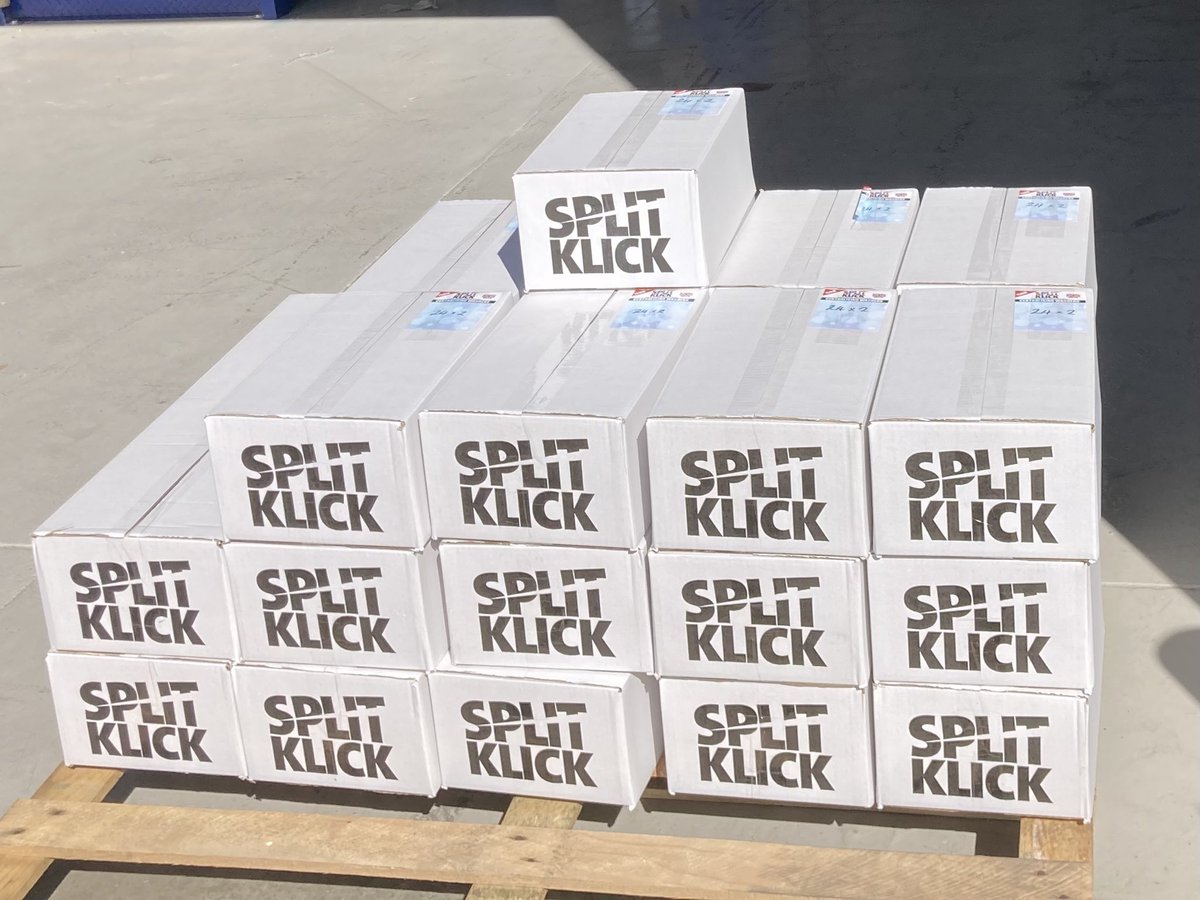 Split_Klick's tweet photo. Another order of #splitklick washers to our favourite wholesaler; @Arctic_Hayes. #plumbingsupply https://t.co/e7NJ77C1po