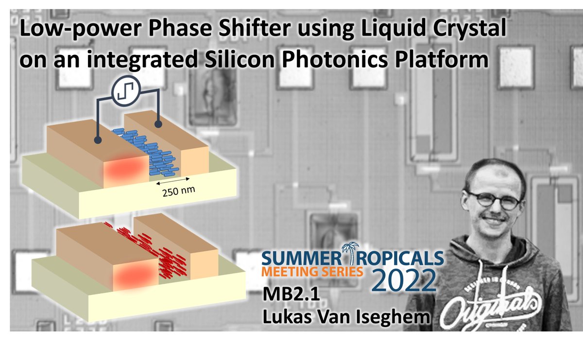 Wim Bogaerts (@wimbogaerts) on Twitter photo Coming up right away: <a href="/IseghemLukas/">Lukas Van Iseghem</a> of <a href="/PhotonicsUGent/">Photonics UGent</a> will be presenting his work on Liquid Crystal Phase shifters and Configurable Modulators at the #IEEESUM2022 conference. <a href="/ERC_Research/">European Research Council (ERC)</a> PhotonicSwarm and <a href="/H2020_Morphic/">H2020 MORPHIC</a> - <a href="/imec_int/">imec</a> <a href="/LCP_UGent/">LCP@UGent</a> <a href="/QLAB_EPFL/">Niels Quack</a> <a href="/KTHuniversity/">KTH Royal Institute of Technology</a> Coming up right away: <a href="/IseghemLukas/">Lukas Van Iseghem</a> of <a href="/PhotonicsUGent/">Photonics UGent</a> will be presenting his work on Liquid Crystal Phase shifters and Configurable Modulators at the #IEEESUM2022 conference. <a href="/ERC_Research/">European Research Council (ERC)</a> PhotonicSwarm and <a href="/H2020_Morphic/">H2020 MORPHIC</a> - <a href="/imec_int/">imec</a> <a href="/LCP_UGent/">LCP@UGent</a> <a href="/QLAB_EPFL/">Niels Quack</a> <a href="/KTHuniversity/">KTH Royal Institute of Technology</a>