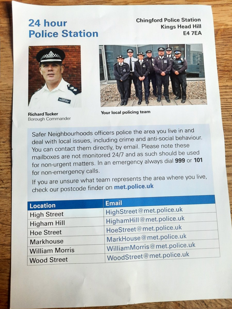mrstinsleys's tweet photo. @metpoliceuk totally pointless piece of paper. https://t.co/TqReSxT4r6