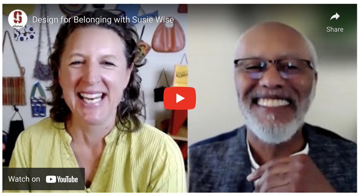 stanforddschool's tweet photo. .@susiewise shares activities and frameworks that actively foster belonging in the workplace, classrooms and more, and @victorcaryNEP talks on how belonging can foster equity leadership development.

Click to listen: https://t.co/g934n0ybeT

#DesignForBelonging #dschoolGuides https://t.co/CzI0OuZSxH