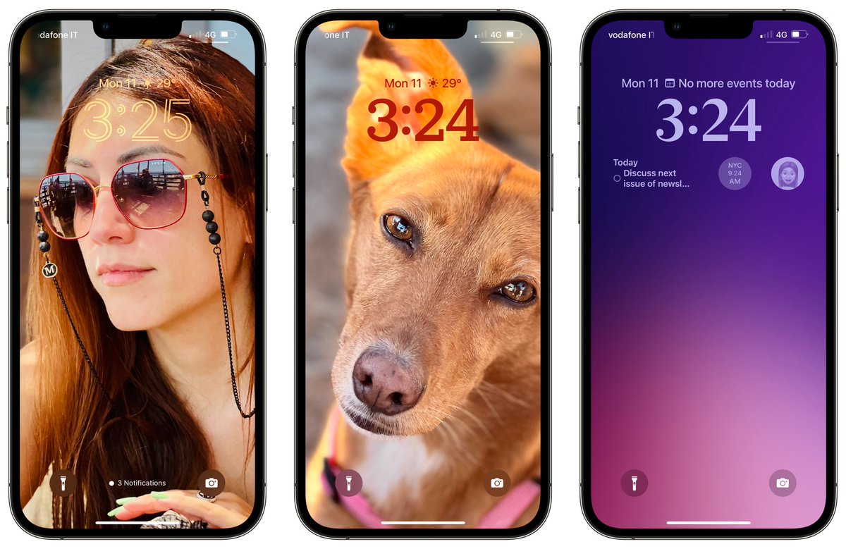 The iOS 16 Lock Screen is going to be a massive hit. 

I've had so much fun playing with wallpapers, Photo Shuffle, fonts, and colors. Customization is back after 2 years. 

And that's before *the* big feature of it is even available: third-party widgets.

macstories.net/stories/ios-an…