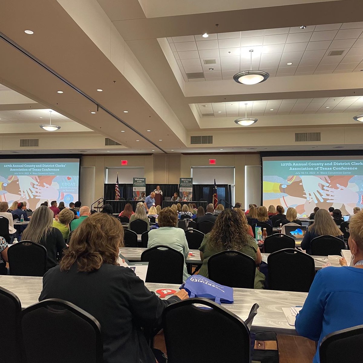 harriscotxclerk's tweet photo. Clerk @TeneshiaforHC and #HCCO administration attending the 127th Annual County and District Clerk’s Association of Texas Conference in Waco, Tx. #hcco #cdcat #hounews https://t.co/VQZmQk7Rzx