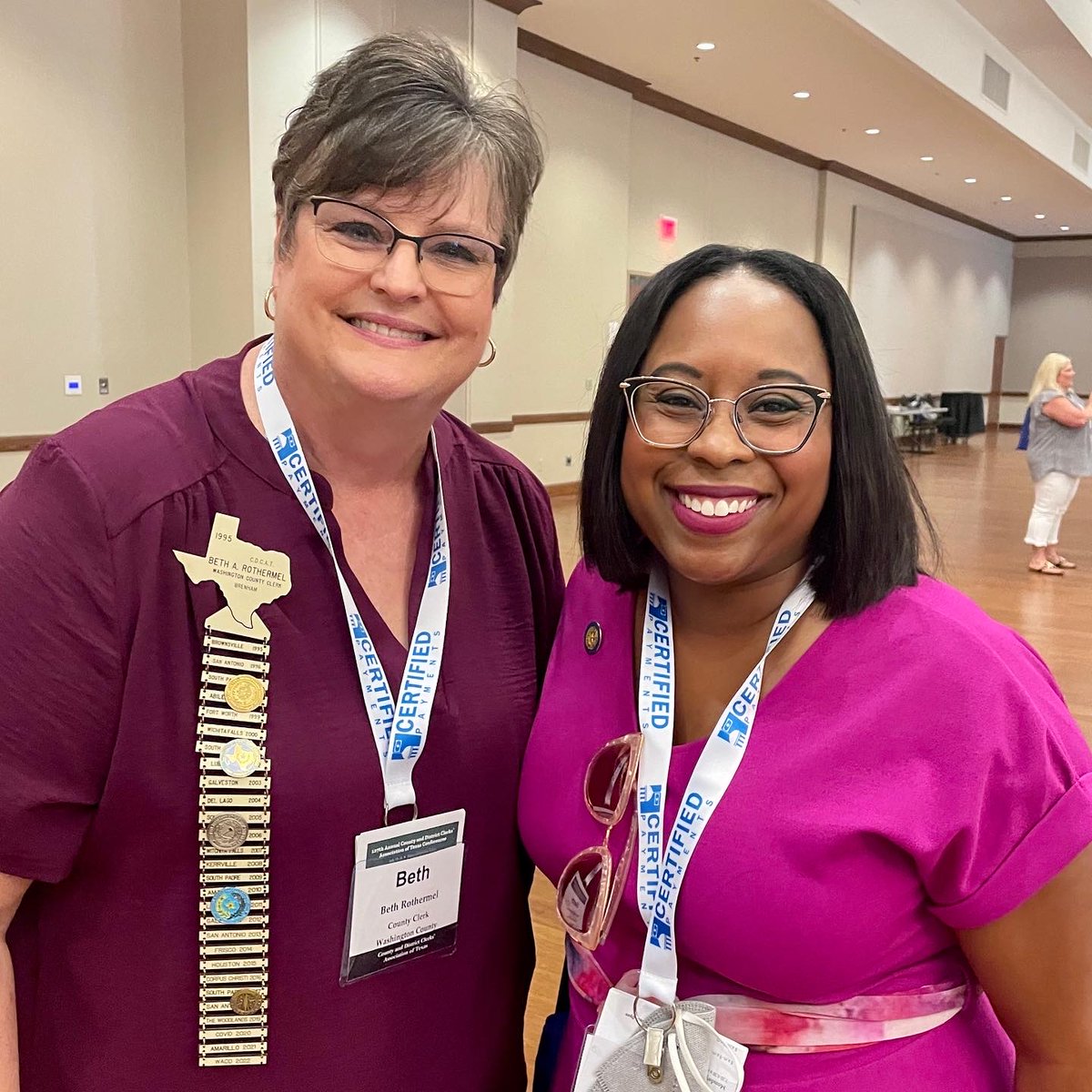 harriscotxclerk's tweet photo. Clerk @TeneshiaforHC and #HCCO administration attending the 127th Annual County and District Clerk’s Association of Texas Conference in Waco, Tx. #hcco #cdcat #hounews https://t.co/VQZmQk7Rzx
