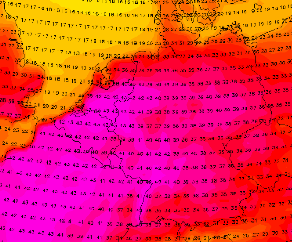 sturmwetter1703's tweet photo. 40 Grad in #Deutschland seit 1881:

1982 x 1
2003 x 3
2015 x 2
2019 x 22

Der #Sommer 2019 brachte bis dahin in West-/Mitteleuropa verbreitet neue Rekord-#Temperaturen, in Deutschland sogar erstmalig seit 1881 >41 Grad an 3 Wetterstationen!

Montag/Dienstag 42/43 Grad möglich! https://t.co/HQN8Yy1W0i