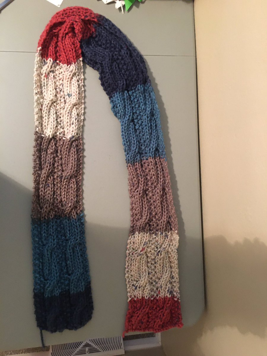 I made this bag and this scarf, and some other stuff that I don’t have pictures of on my phone. (Bonus origami cranes barely in frame)