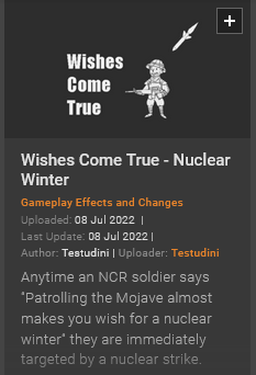 oddtaxiyaoi's tweet photo. laughing at this stupid fallout mod https://t.co/CZ5JUPs58J