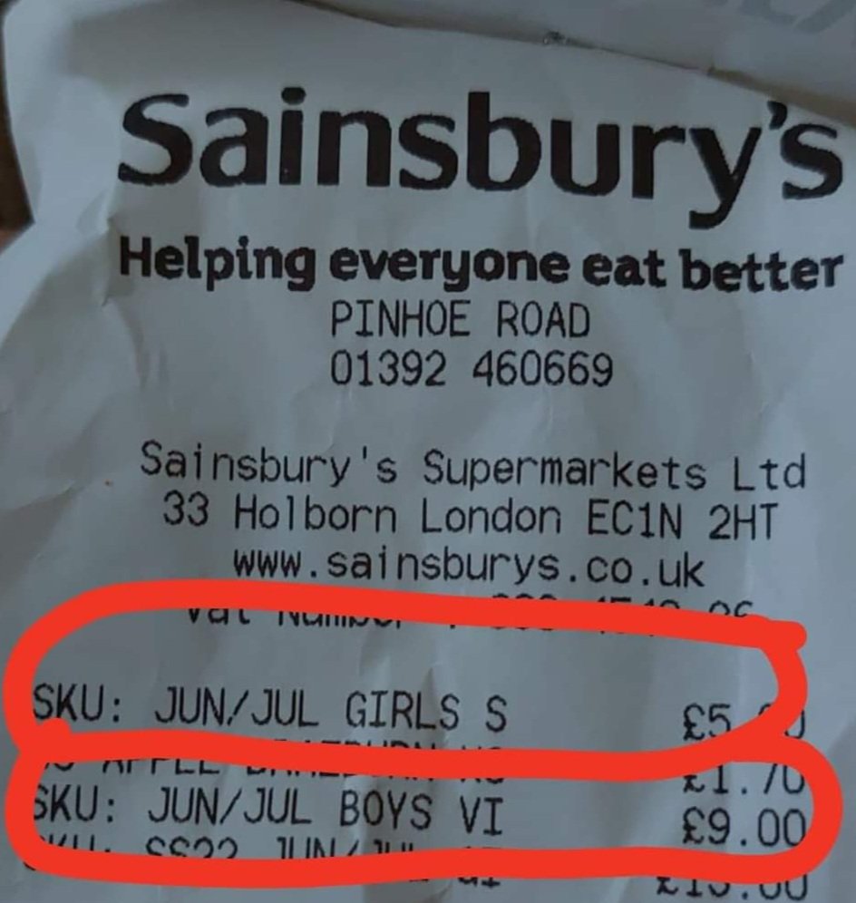 AbiClark20's tweet photo. @sainsburys why your baby clothes are categorised as 'boys' and 'girls'? Please explain what makes one of these boys and one of these girls! Both were found in the 'boys' section... https://t.co/YrCG2zKp2E