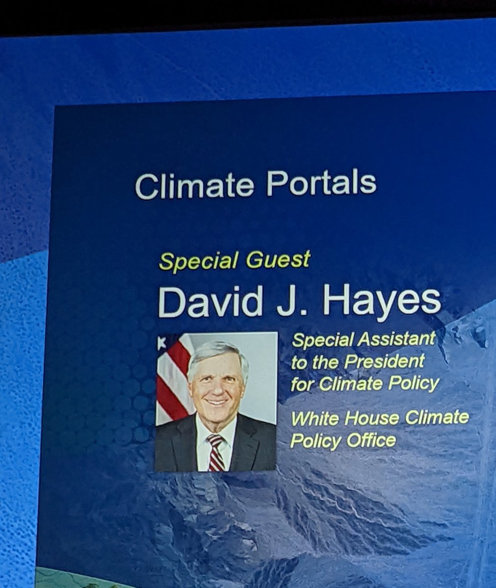 #ClimateCrisis front and center this year at #esriuc2022.  Special Assistant to the #potus on Climate Policy is today's special guest.
