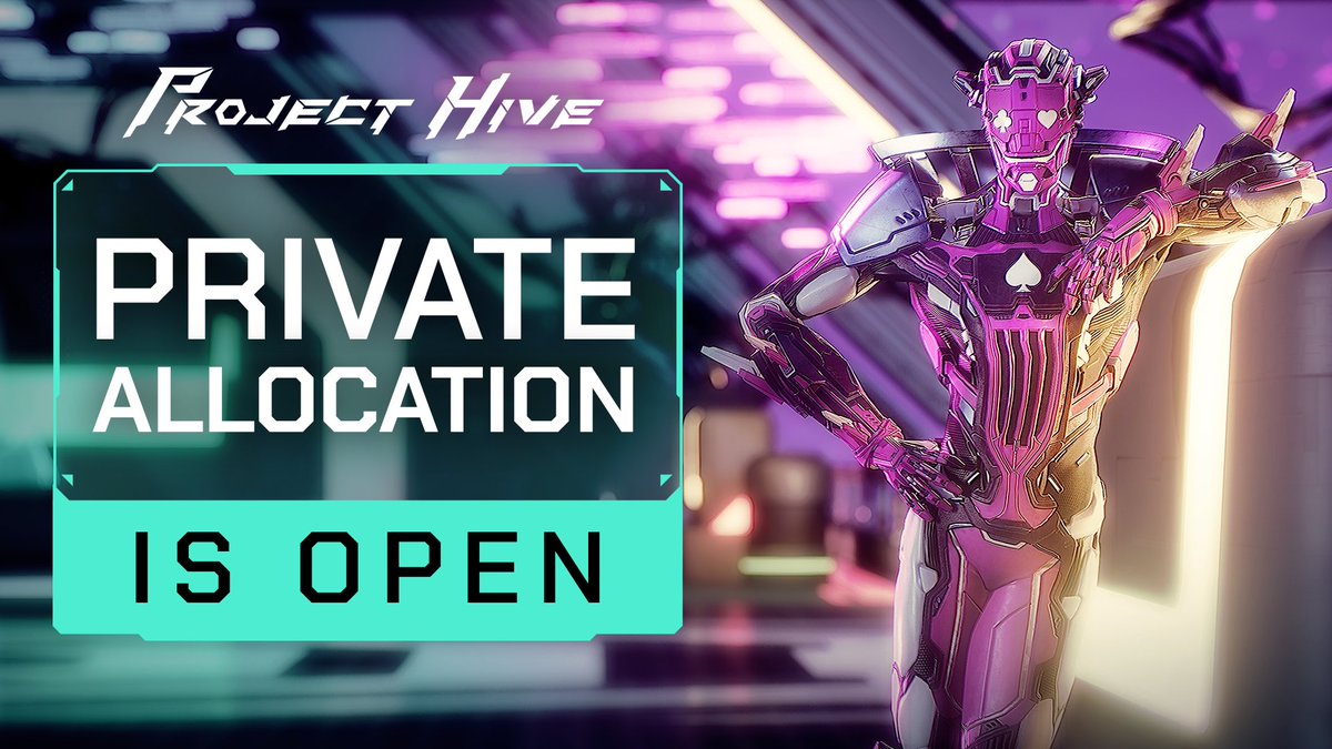 ⚡️ Private Allocation WL is now available!

Purchase and hold #NFT avatars - project-hive.io/l/yth_me - to have a spot in private round sale for this $HGT gem!😈

➡️ forms.gle/K2f7FCoK9ruqB1…

&gt; You have 3 days to fill out the form
&gt; Hold your NFTs
&gt; Wait for instructions via email