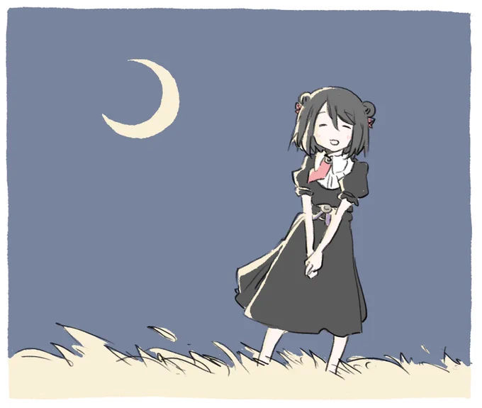 幸せそうな笑顔を浮かべる黒江ちゃん 