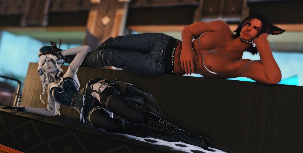 SynNoir_FFXIV's tweet photo. Loungin' around the FC house with my buddy @RemyGD1307
#GPOSERS #AuRa #Xaela #catboy #NonekoColors #FFXIV_PICTCLIP @FFXIVSNAPS @xivGlams @GPOSERS_FFXIV https://t.co/hnGbtczwbM