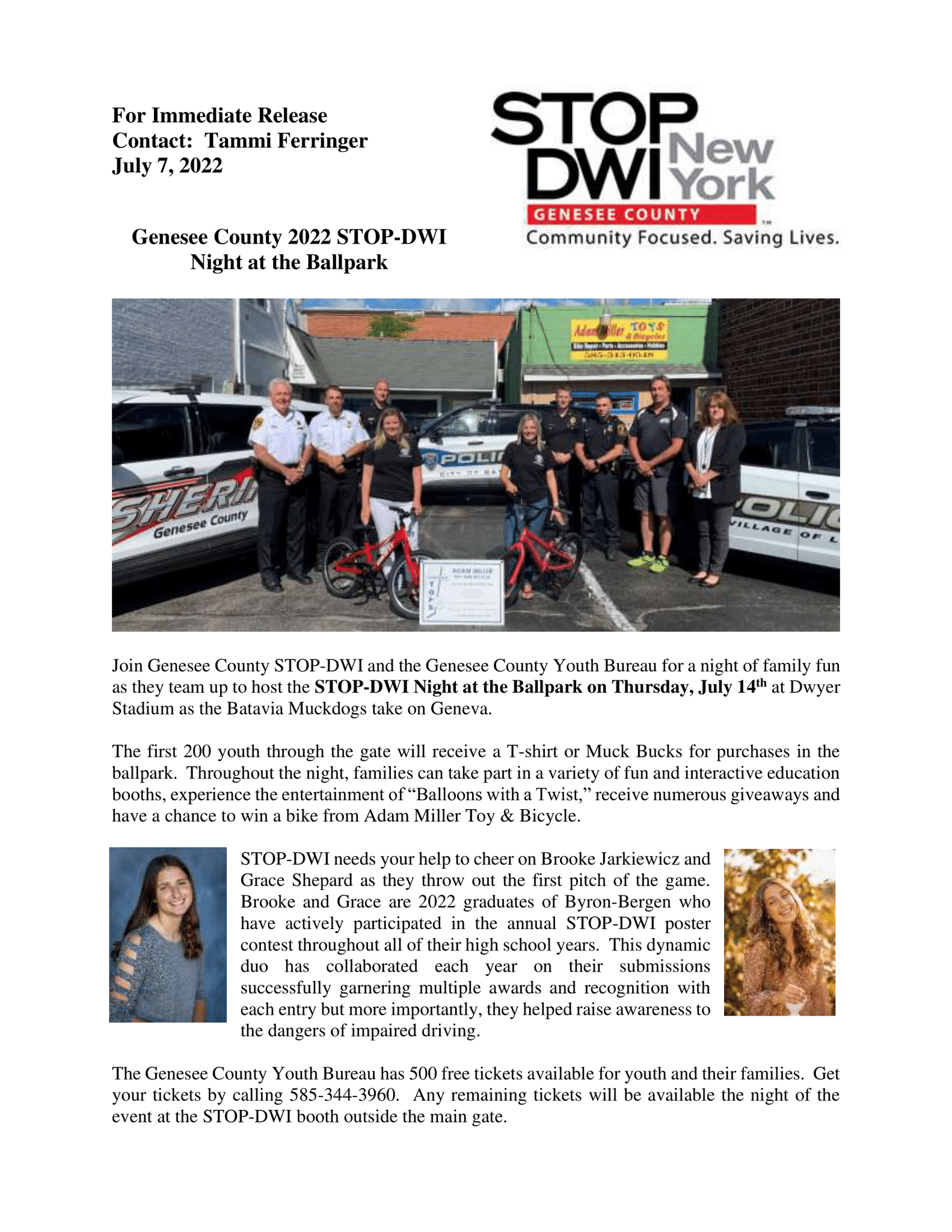 Genesee County, NY on Twitter "Join Genesee County STOPDWI and the