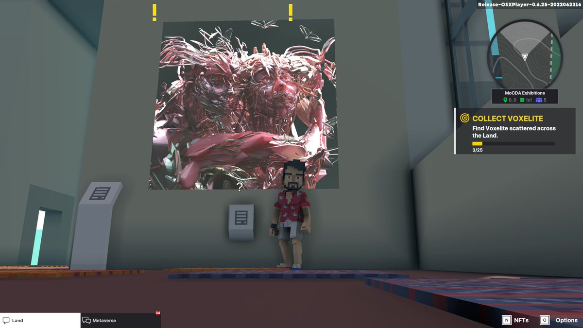 reonanwa's tweet photo. @TheSandboxGame @MOCDA_ I just participated in the #TheSandbox weekly contest for a chance to win 200 mSAND! Here is my favorite piece from the ‘Impossible Worlds’ exhibition, check out my screenshot below!
👇 https://t.co/QkS8bVFdPk