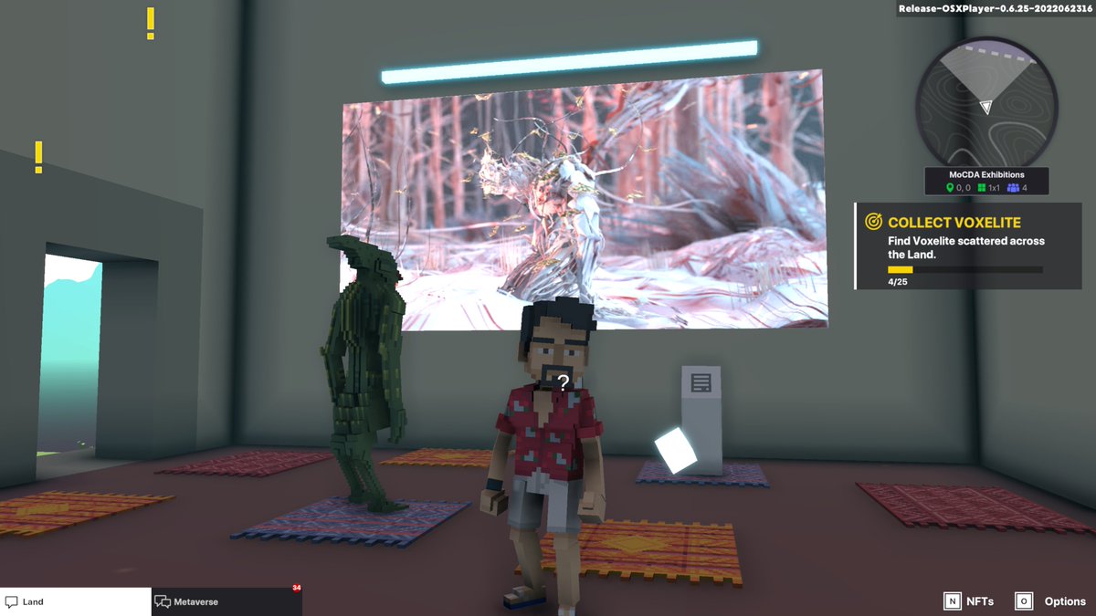 markopalyaa's tweet photo. @TheSandboxGame @MOCDA_ I just participated in the #TheSandbox weekly contest for a chance to win 200 mSAND! Here is my favorite piece from the ‘Impossible Worlds’ exhibition, check out my screenshot below!
👇 https://t.co/Z7EauVV1qn