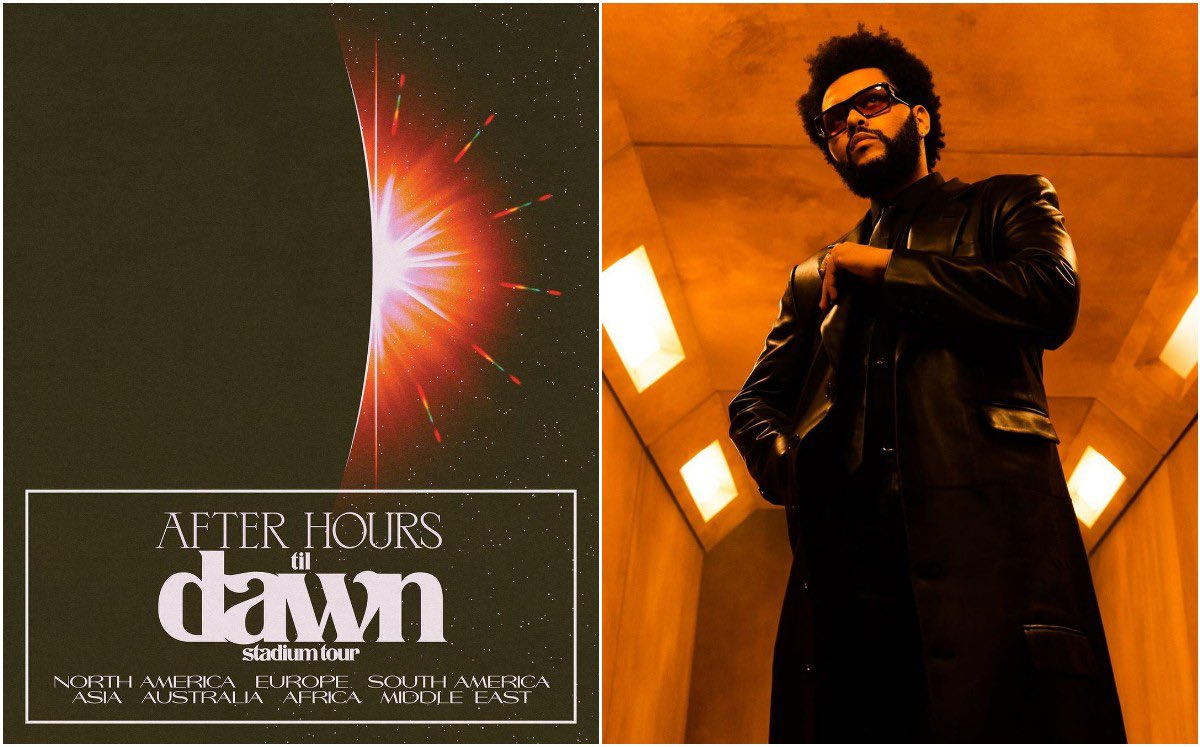 musictrendscol's tweet photo. AFTER HOURS TIL DAWN TOUR 🌎- The Weeknd. 

Tendrá paradas confirmadas en México 🇲🇽, Colombia 🇨🇴, Chile 🇨🇱, Argentina 🇦🇷 y Brasil 🇧🇷 

Otros 2 países podrían agregarse a la lista. 

Anuncio estimado: Finales de Agosto. 
Fecha de los shows: Marzo 2023. https://t.co/DmRT45CqmS