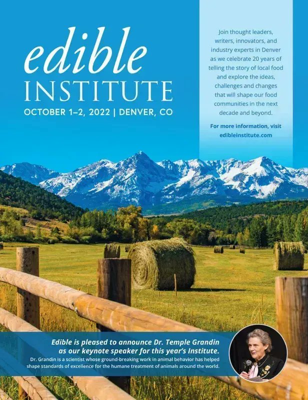 📅 Oct 1-2  |  The #EdibleInstitute in beautiful #Denver, #Colorado.
ediblecommunities.com/edible-communi…

Edible Communities, in collaboration with @foodtank celebrates 20 years of telling the story of local food as we gather to explore the ideas, challenges and changes.