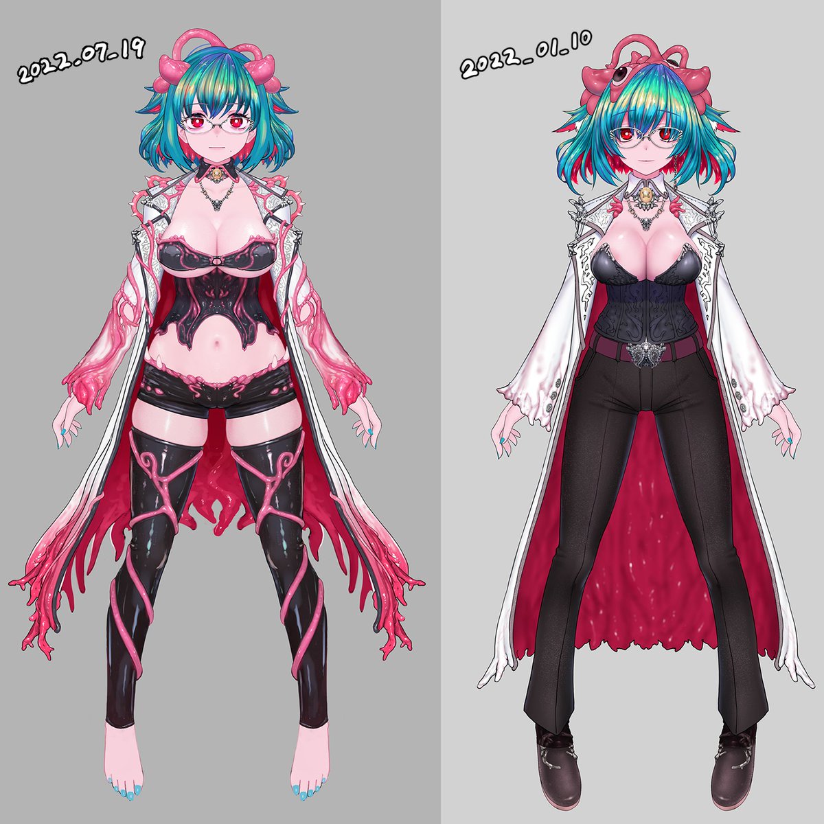 セルフ比較たのちー 