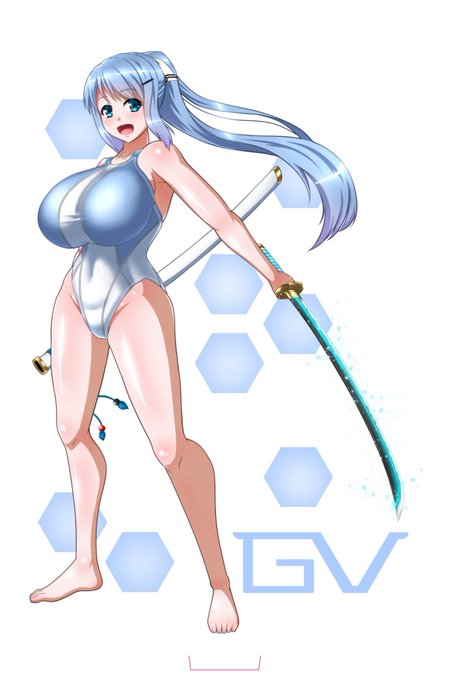 うちのこをモチーフにした競泳水着と、モチーフ元キャラのアクスタをセットで販売予定です🩱
※画像は制作中のイメージです 