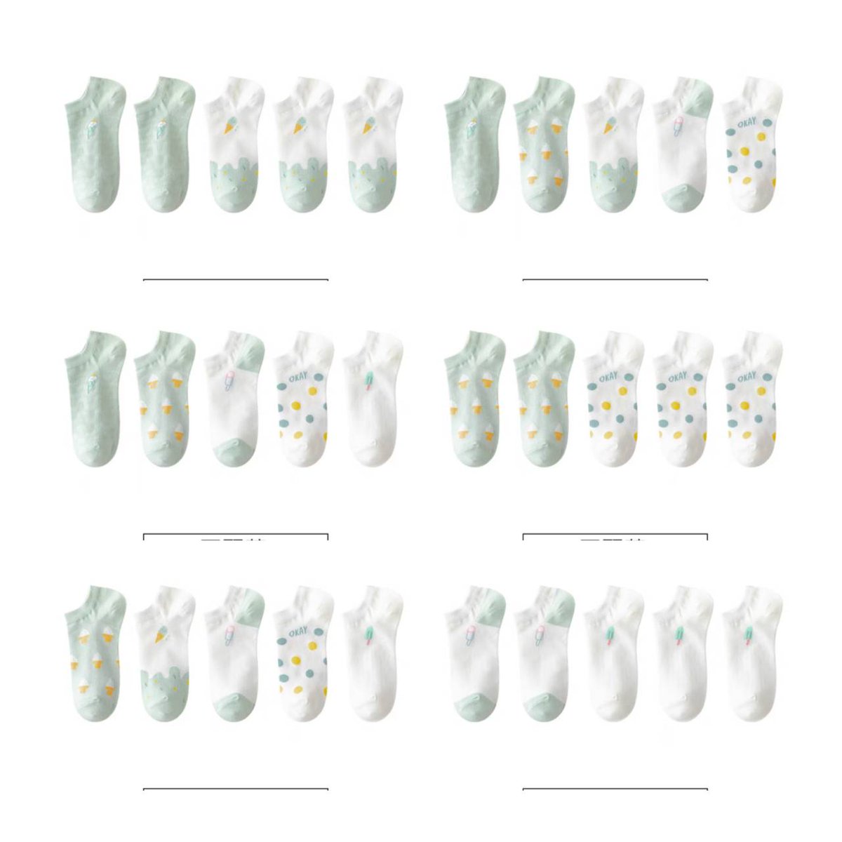 Pockymaii's tweet photo. 🧦🧦🧦🧦

พรีออเดอร์​ ถุงเท้าข้อสั้น 1 เซตได้ 5 คู่
#Pocky_socks

⁂ เซตละ 150 บาท รวมส่ง❌
⁂ สีเขียว
⁂ ปิดรอบแรก 30 กค. 
⁂ รอของ 20-30 วัน

สั่งของทาง dm ได้เลย

#ถุงเท้า #ถุงเท้าน่ารัก #ถุงเท้าแฟชั่น https://t.co/MpgN0Wmx8A