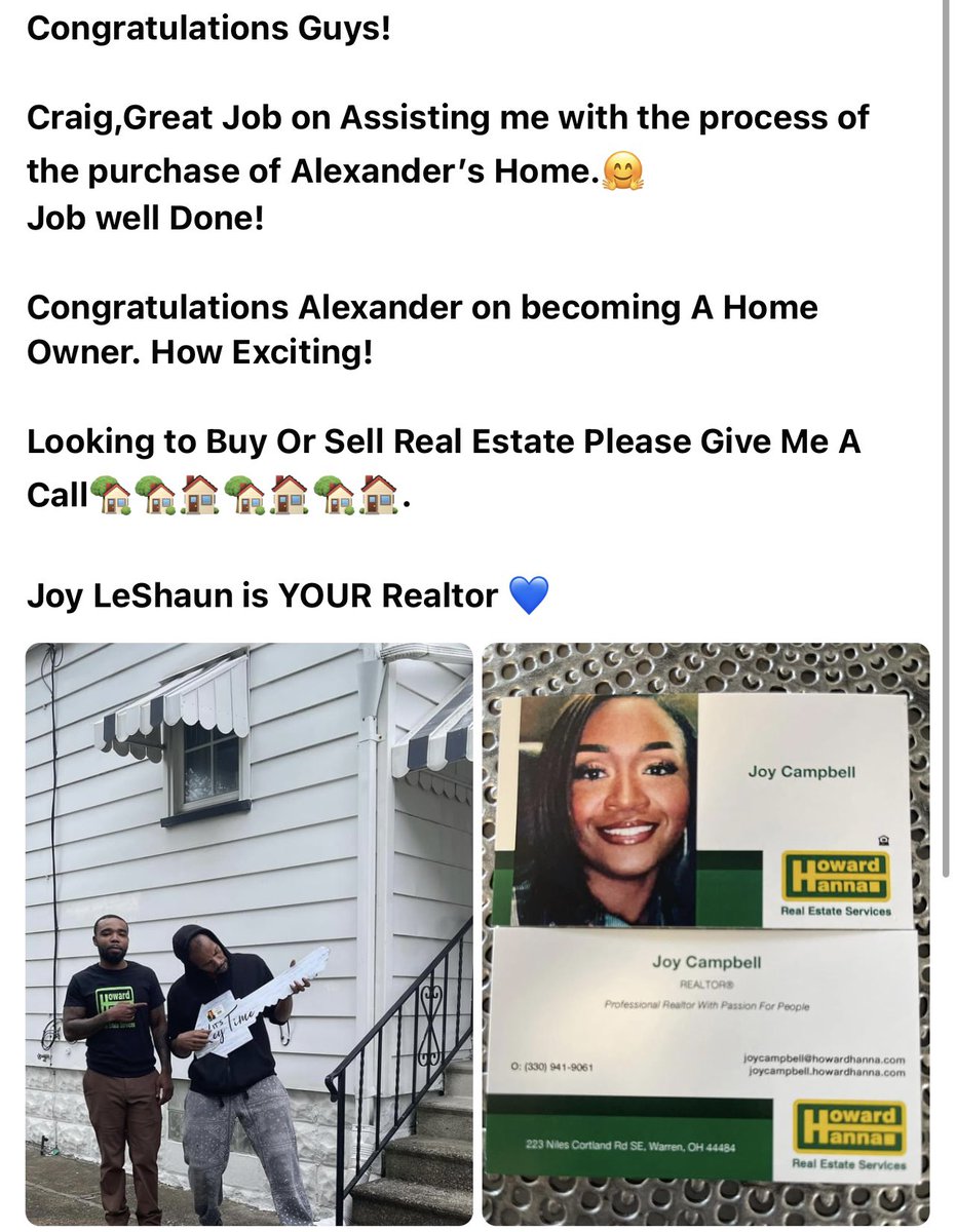 Joy LeShaun YOUR Realtor tweet media