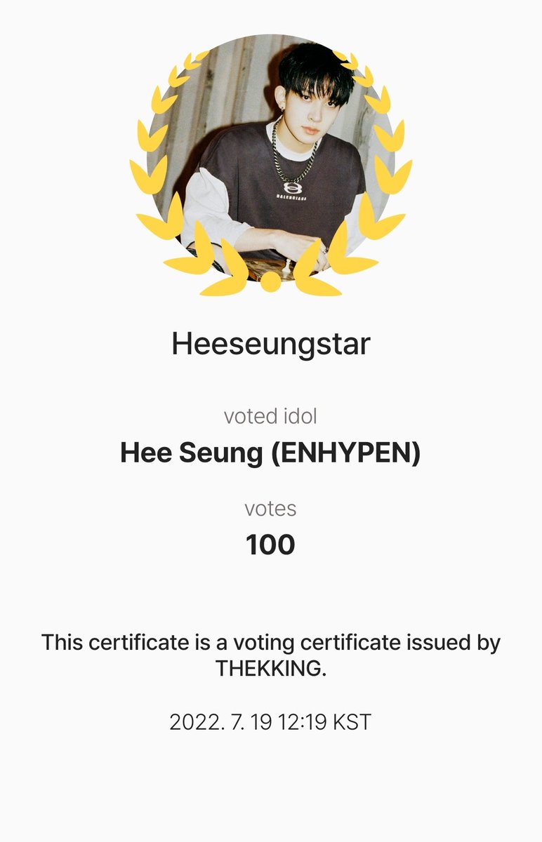 Heecenterace's tweet photo. Please Vote #HEESEUNG
for Individual Ranking on ThekKing
#THEKKING #FANRANKING @THEK___KING https://t.co/98rXN8r1PK