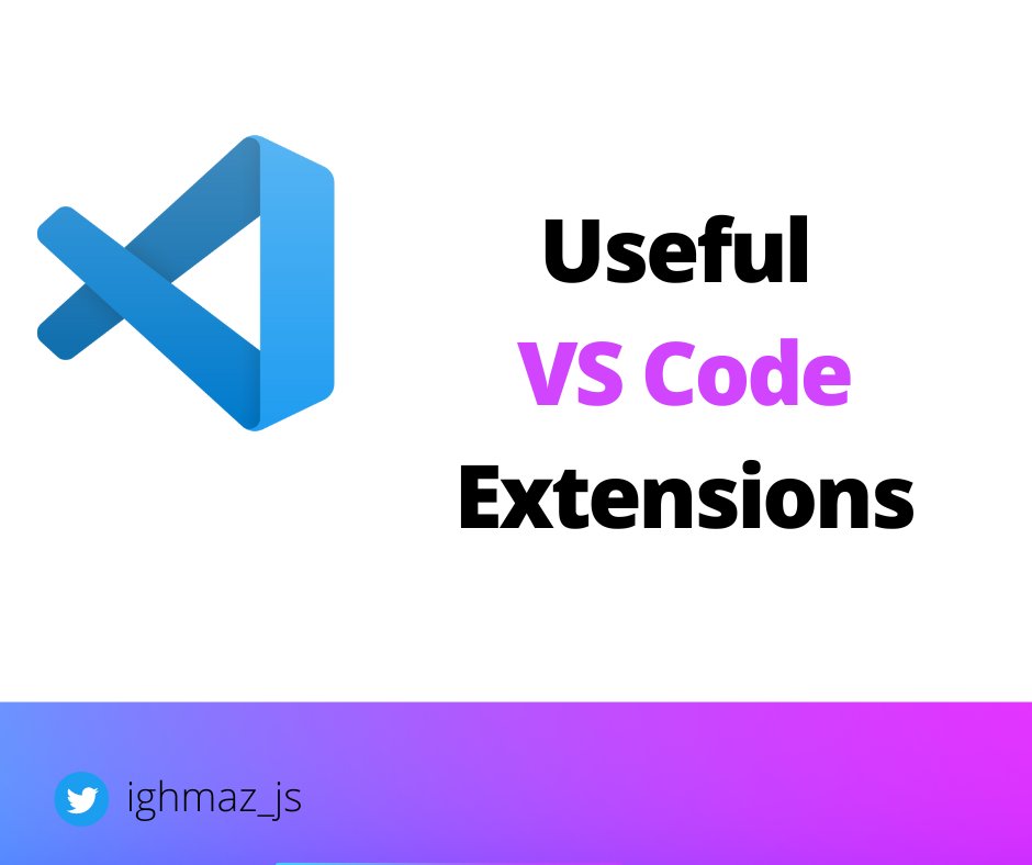 ighmaz_js's tweet image. Useful VS Code Extensions to Boost Your Productivity⚡️

A 🧵👇