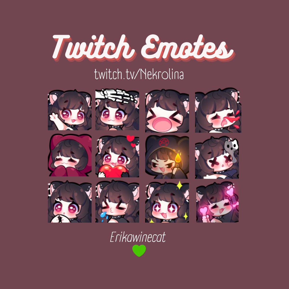 MeryMelon's tweet photo. Commission: ♡ @nekrolina ♡
Thank you! 

#twitchemotes https://t.co/uIQuBshj5q