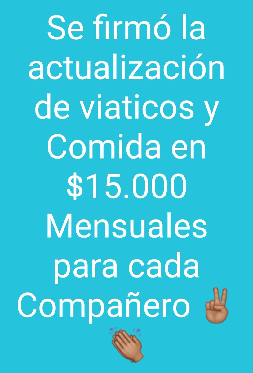 TejeraLeandro's tweet photo. HOY en #ITURRIA se firmó la actualización de Viaticos y Comida de $15.000 mensuales para cada compañero.
Los avales, son el respaldo de Nuestra Gestión diaria como Delegados y la de Lista de los trabajadores ✌
@OscarTedescoSEC @CarlosPerezSEC @ListaAzulSEC 
@Sergio_OrtizOk https://t.co/vA1O2VfY70