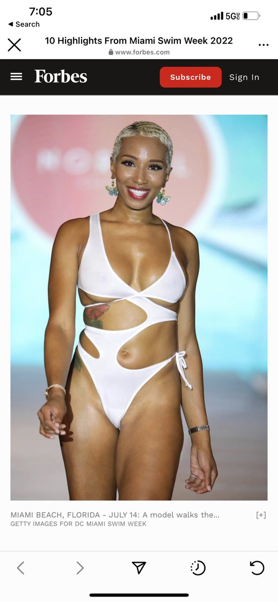 JeLaminah's tweet image. My brand was just featured in @Forbes “10 highlights from Miami Swim Week 2022”
