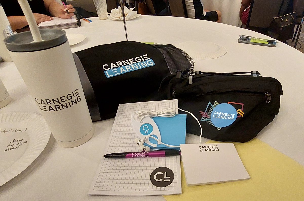 MaestraMrsGomez's tweet image. Carnegie Learning Literacy conference swag! So excited to learn more about teaching Literacy this week! #LITforall