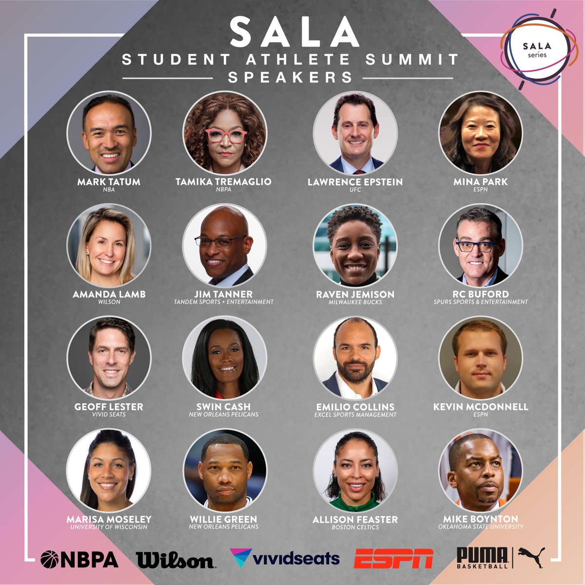 Grateful for the participation of these remarkable leaders who helped lead our inaugural Student Athlete Summit during <a href="/NBA/">NBA</a> Summer League. The days were packed with events and meaningful engagements for our group of women's college players and student managers.